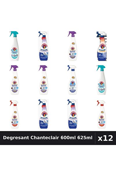 Chanteclair Set 12 Degresant Universal 600ml 625ml - 6 Arome, Anticalcar, Lav...
