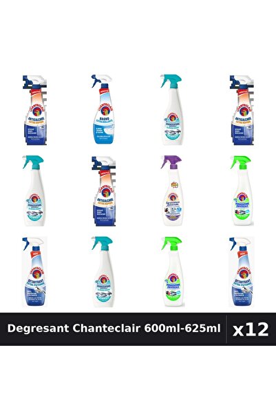 Chanteclair Set 12 Degresant Universal 600ml-625ml - Anti-Miros, Lămaie, Mosc...