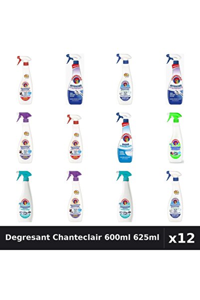Chanteclair Set 12 Degresant Universal 600ml-625ml - 7 Arome, Anticalcar, Bic...