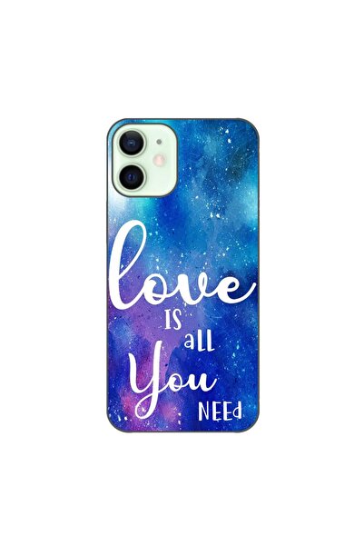 OEM Husa compatibila cu Apple iPhone 12 Mini Silicon Gel Tpu Model Love Is Al...