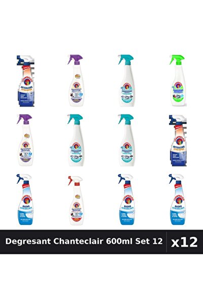 Chanteclair Set 12 Degresant Universal 600-625ml - 6 Arome, Anticalcar, Extra...