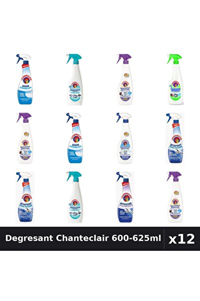 Chanteclair Set 12 Degresant Universal 600-625ml - 8 Arome, Anticalcar, Detar...