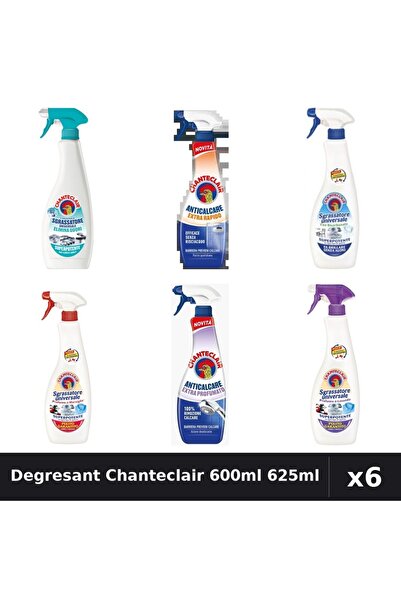 Chanteclair Set 6 Degresant Universal 600-625ml - Anti-Miros, Bicarbonat, Mar...