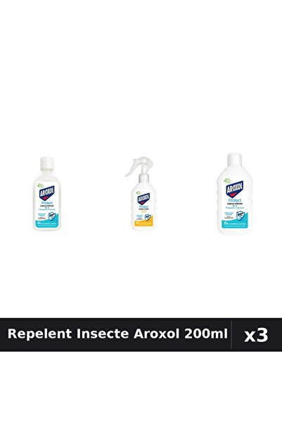 Aroxol Set 3 Loțiune Repelent Insecte 85ml 200ml - Protecție Eficientă Familia