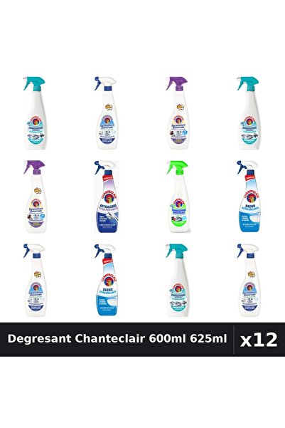 Chanteclair Set 12 Degresant Universal 600ml - 625ml Anticalcar - 6 Arome