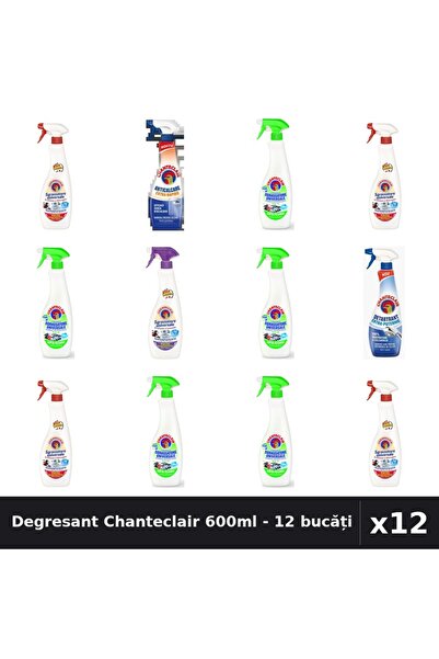 Chanteclair Set 12 Degresant Universal 600-625ml - Marsilia, Lămâie, Mosc, An...