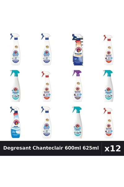 Chanteclair Set 12 Degresant Universal 600ml 625ml - Bicarbonat, Marsilia, An...