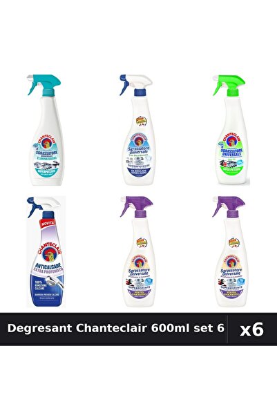 Chanteclair Set 6 Degresant Universal 600ml - Anti-Miros, Bicarbonat, Lămâie,...