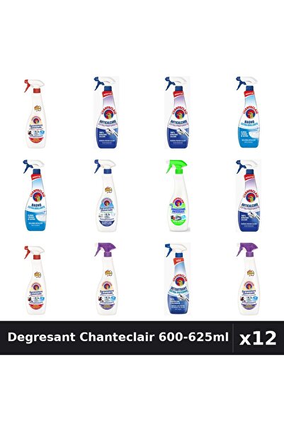 Chanteclair Set 12 Degresant Universal 600-625ml - 7 Arome, Anticalcar, Detar...