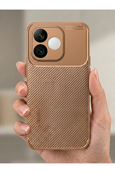 Rivor Honor 600 Lite Uyumlu Kılıf Kamera Korumalı Darbe Emici Karbon Desenli ...