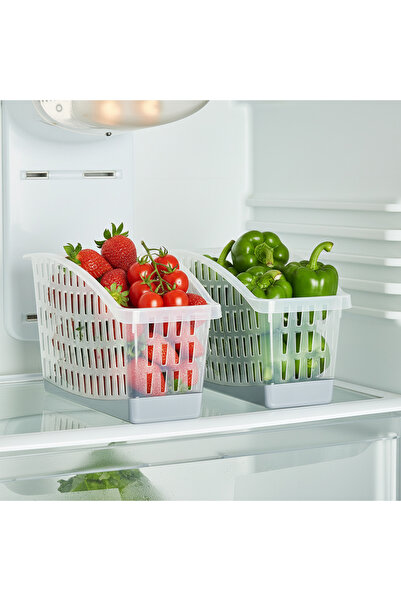 QLUX IDEAS Premium 6-Piece Refrigerator Organizer Set – Transparent Organizin...