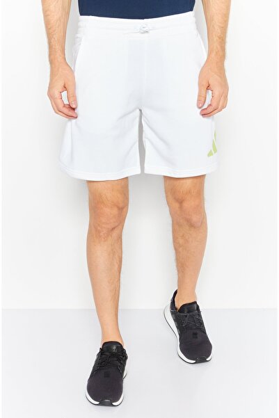 adidas Men Sportswear Fit Drawstring Training Shorts, White