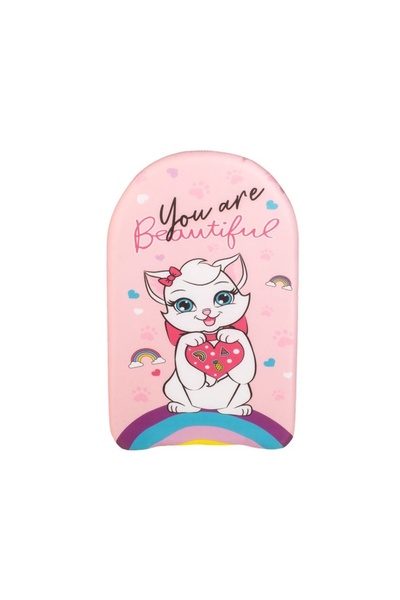 Zet Placă de Înot pentru Copii cu Model Pisică, Roz, 40 x 26 cm, Perfectă pen...