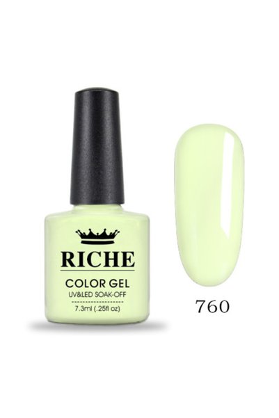 OEM Ojă semipermanentă Riche 760, Galben, 7.3 ml