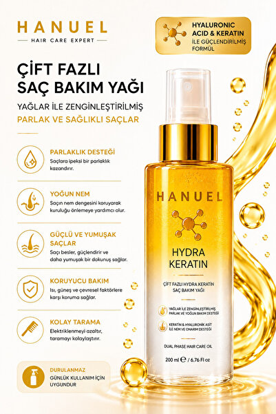 HANUEL HYDRA KERATİN ÇİFT FAZLI