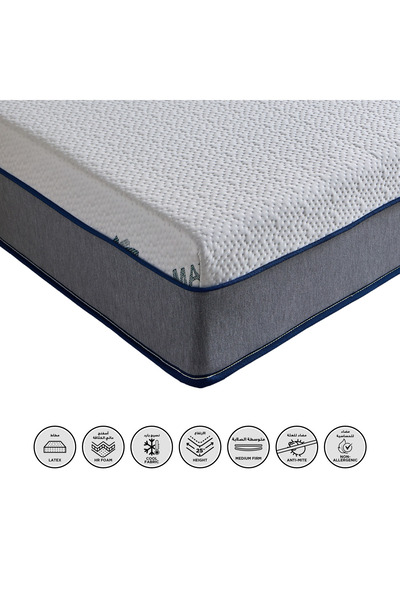 Home Box SleepLuxe iNatura Latex Cooling Fabric Medium Firm Foam Twin Mattres...