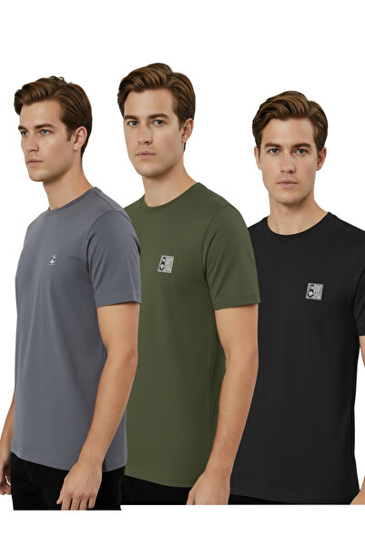 FORE SPORT 3 Pieces 100% Cotton Daily Basic T-Shirt-7076