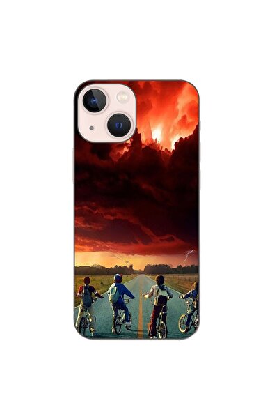 OEM Husa compatibila cu Apple iPhone 13 Mini Silicon Gel Tpu Model Stranger T...