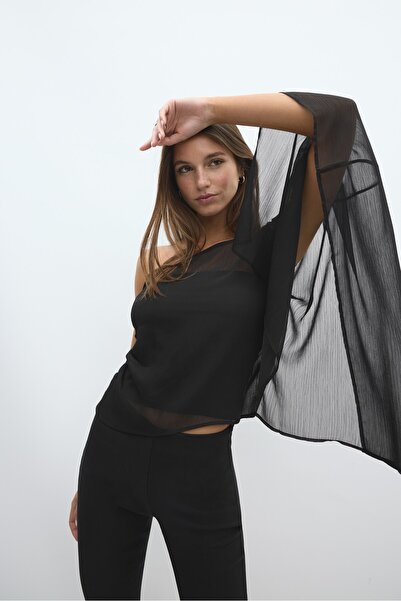 Stradivarius Drapeli asimetrik top