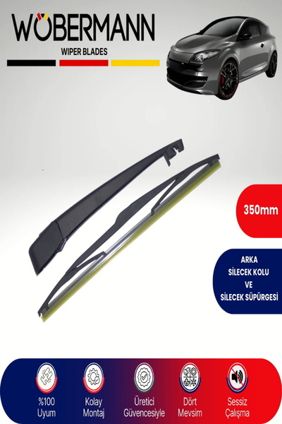 Wöbermann Renault Megane 3 Hb Coupe 2009-2016 Arka Silecek Kolu ve Süpürgesi ...