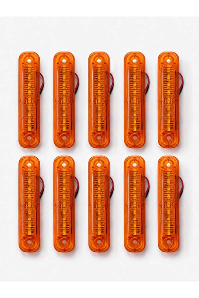 ARLAS 9 LEDLİ TIRTIKLI PARMAL LED TURUNCU 10 ADET