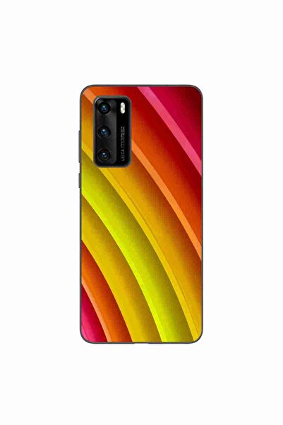 OEM Husa compatibila cu Huawei P40 Silicon Gel Tpu Model Abstract Stripes