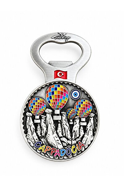 CAPPA GIFT KAPADOKYA SICAK HAVA BALON DETAYLI DAYANIKLI METAL MAGNET ŞİŞE AÇI...