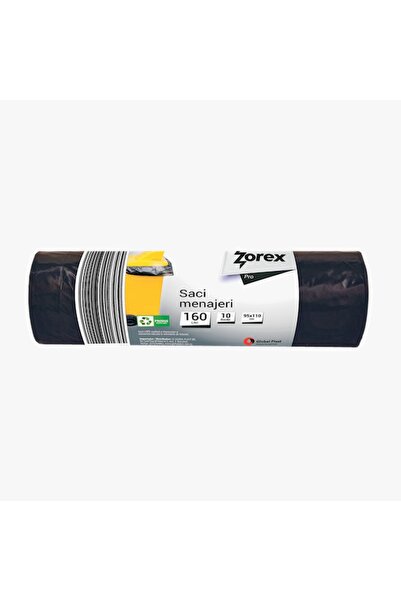 ZOREX Saci menajeri ZOREX, 160L, 10 bucati/rola, negru, pret pentru 25 role