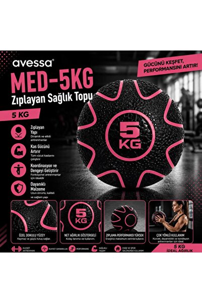 AVESSA Med-5Kg Zıplayan Sağlık Topu 5Kg