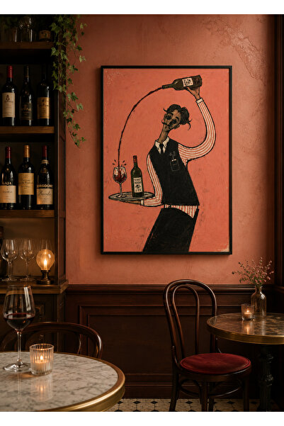 Boho wellness studio – Vino Rosso Çerçeveli Şarap Temalı Tablo | Restoran ve ...