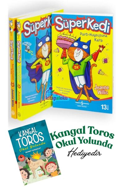 TÜRKİYE İŞ BANKASI KÜLTÜR YAYINLARI Süper Kedi Serisi & Kangal Toros / Okul Y...