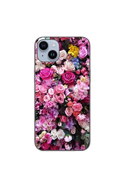 OEM Husa compatibila cu Apple iPhone 15 Plus Silicon Gel Tpu Model Trandafiri...
