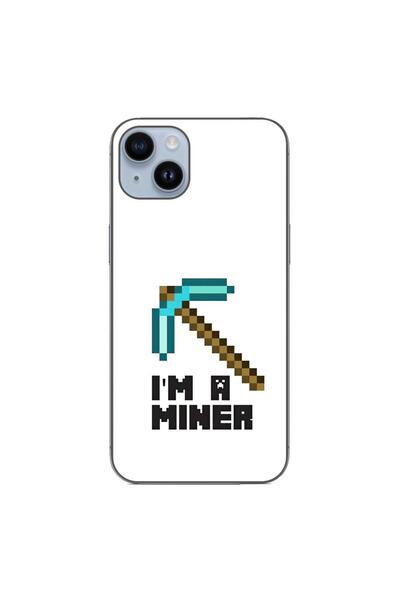 OEM Husa compatibila cu Apple iPhone 15 Plus Silicon Gel Tpu Model Minecraft ...