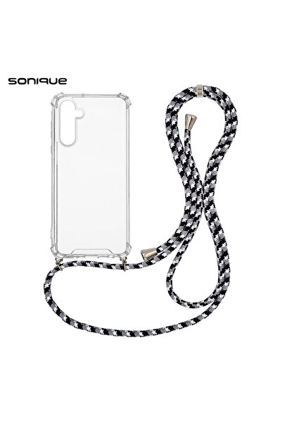 Sonique Θήκη Σιλικόνης με Κορδόνι Armor Clear Samsung Galaxy A35 5G Rainbow Μ...