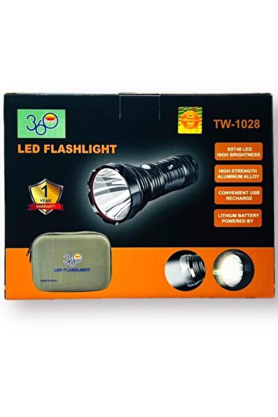 Generic 360 Long-Range High-Quality Handheld Flashlight