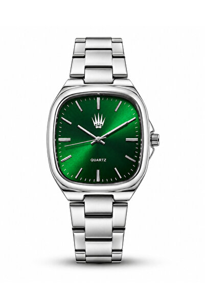 WATCHOFROYAL Majestic Silver Green Wristwatch