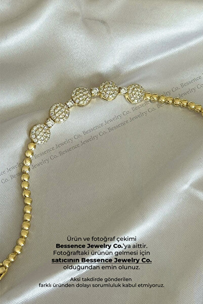 Bessence Jewelry Co Xuping 14K Dorika Gold Sıra Taşlı Pave Madalyon Tasarım Z...