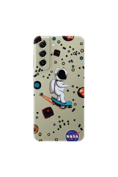 Other Samsung S22 Plus Astronaut with skateboard Transparent Silicone TPU Θήκη