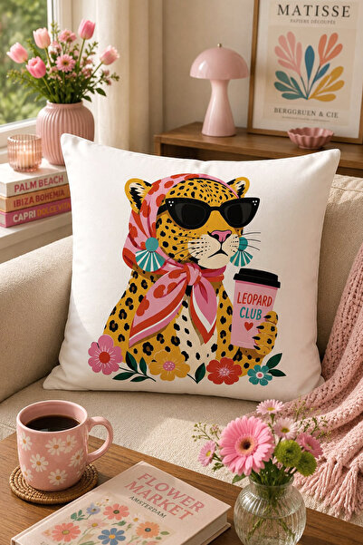 Bertille Home Pop Art Serisi Çift Tarafı Dijital Baskılı Kırlent Kılıfı