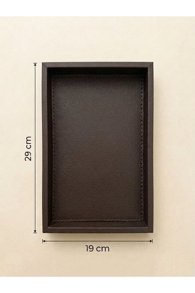 derisunum design Leather Presentation Tray - Jewelry, Watch, and Key Organizer (29X19 cm)