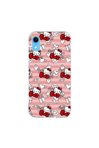 OEM Husa compatibila cu Apple iPhone XR Silicon Gel Tpu Model Hello Kitty Roz...