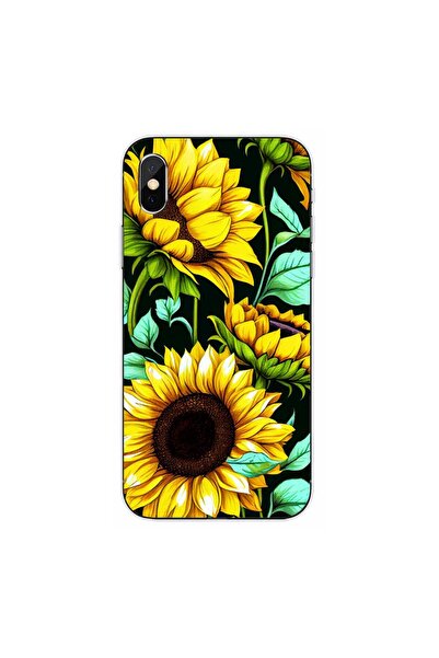 OEM Husa compatibila cu Apple iPhone XS Max Silicon Gel Tpu Model Floarea Soa...