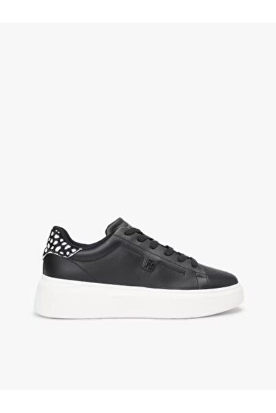 Michael Kors Black Women's Sneaker Animal Print Platform