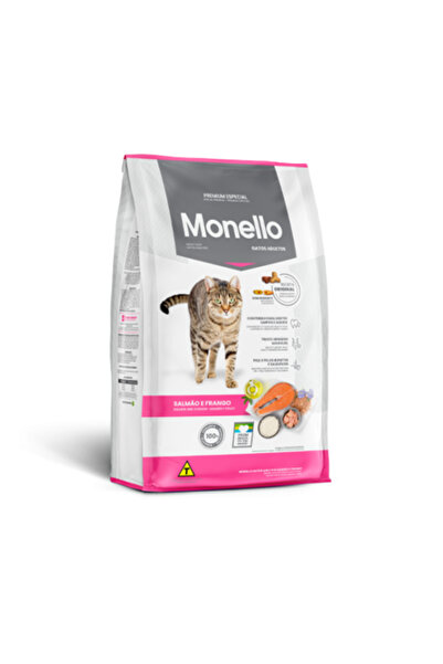 Monello Adult Cat Dry Food Salmon & Chicken Monileo Dry Food for Adult Cats S...