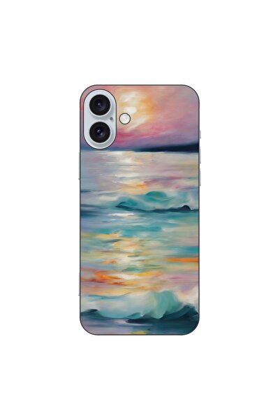 OEM Θήκη συμβατή με Apple iPhone 16 Plus από σιλικόνη gel TPU με σχέδιο ακουα...