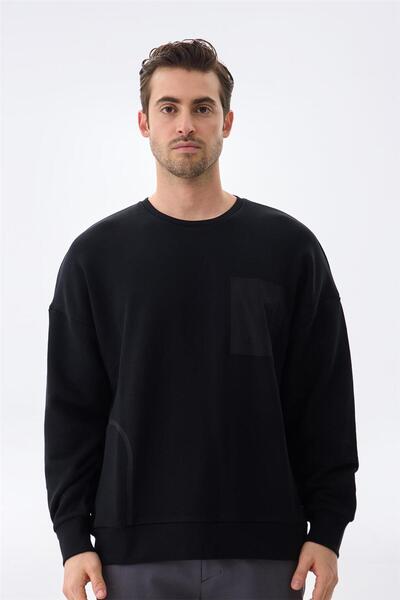 Isaora Performance Cotton Erkek Black Sweat Isr8113-0