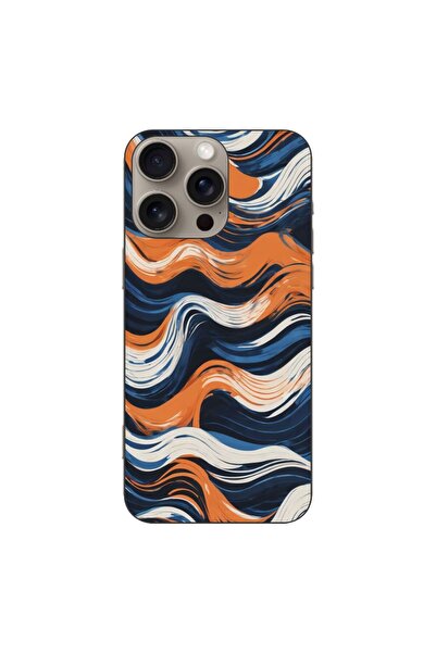 OEM Husa compatibila cu Apple iPhone 16 Pro Max Silicon Gel Tpu Model Abstrac...