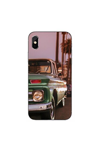 OEM Husa compatibila cu Apple iPhone XS Silicon Gel Tpu Model Pickup Truck