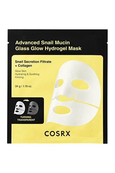 Cosrx Advanced Snail Mucin Glass Glow Hydrogel Mask Masca de fata 34 gr