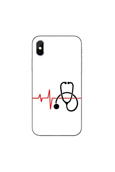 OEM Husa compatibila cu Apple iPhone XS Silicon Gel Tpu Model Puls Doctor